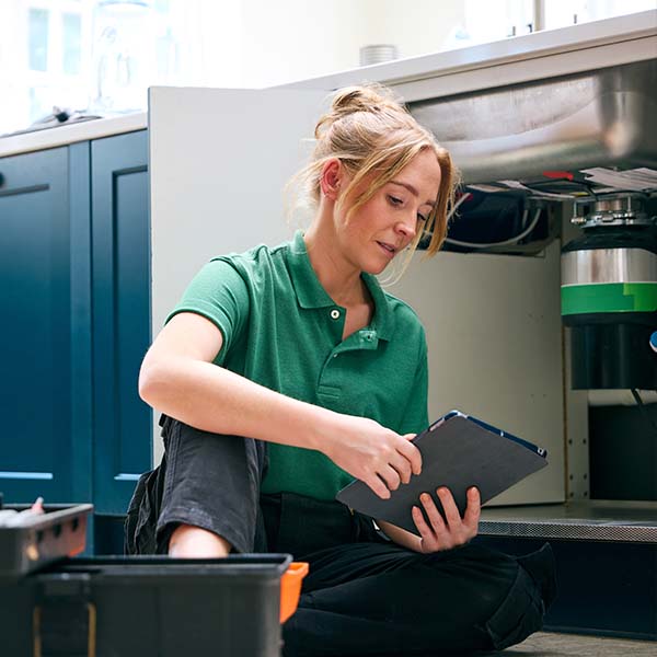 mujer fontanera - curso de fontanería